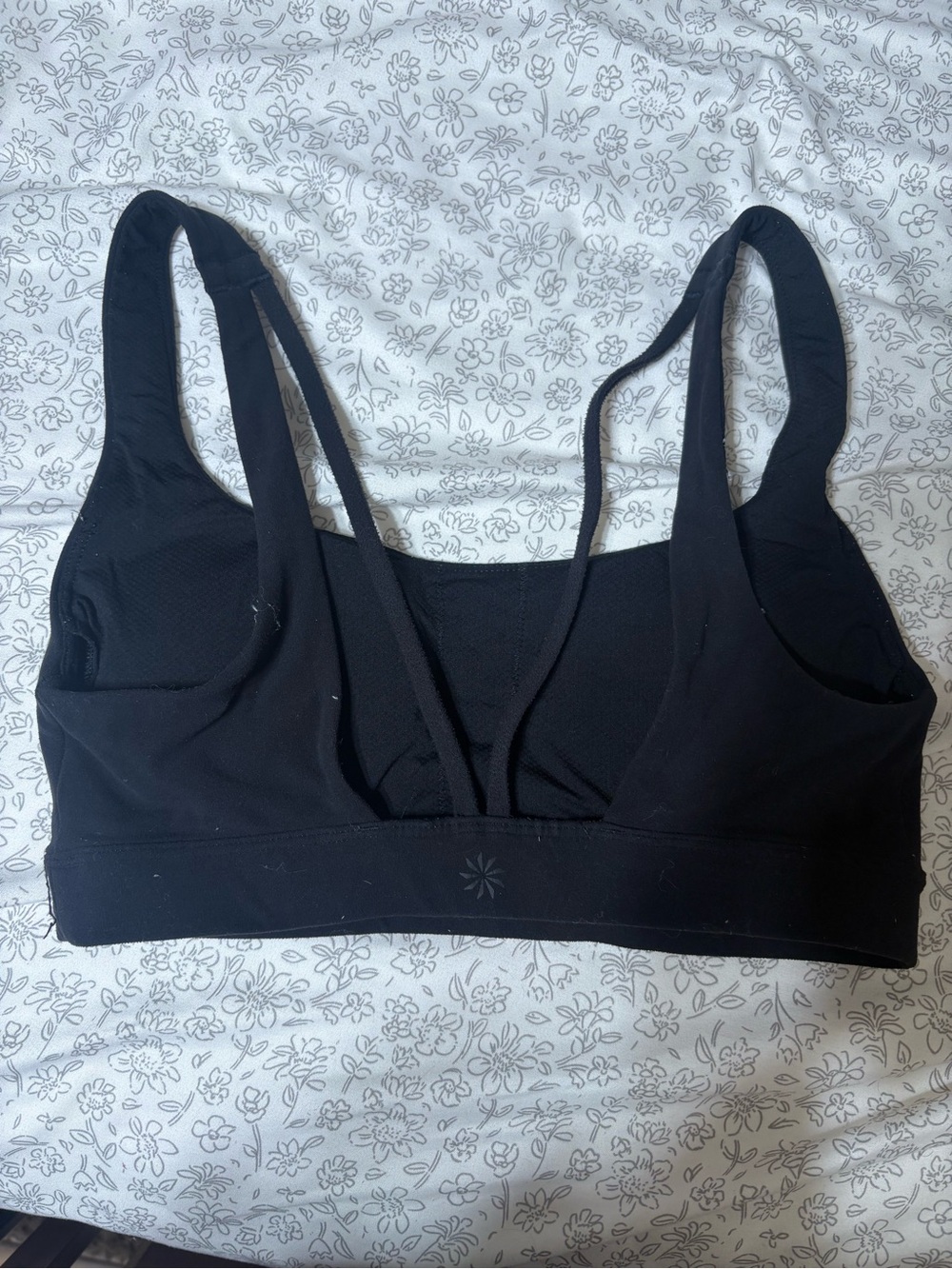 Athleta size XS Black Strappy Women’s Sports Bra - Comfortable Support